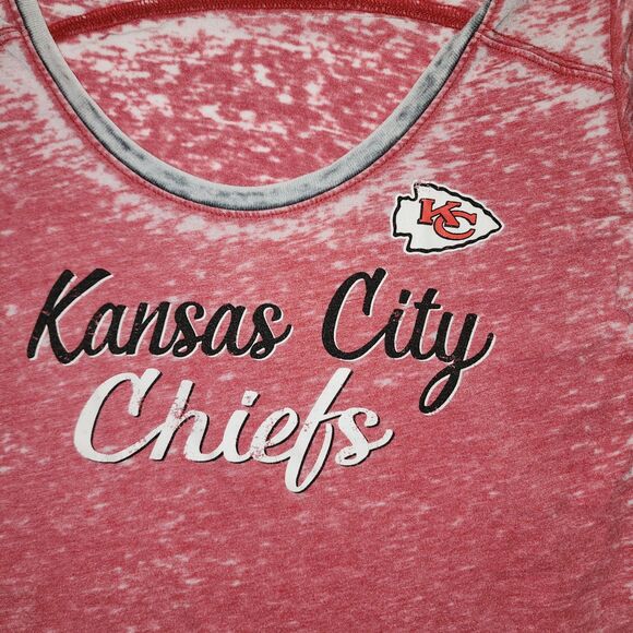 NFL Kansas City Chiefs Red Short Sleeve Football T-Shirt Size S - Picture 3 of 4